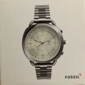 Women’s S. Steel QHybrid Accomplice Fossil Watch